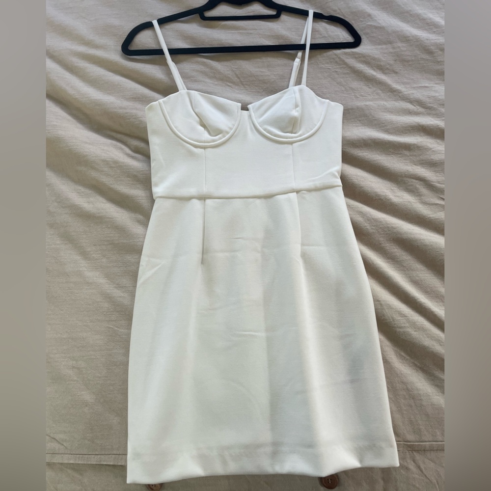 French Connection Whisper Corset Dress, Summer White, Size 2 - NWOT